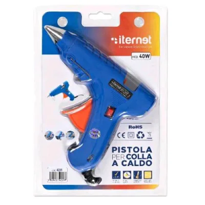 Koala Pistola per Colla a Caldo 40W Blu