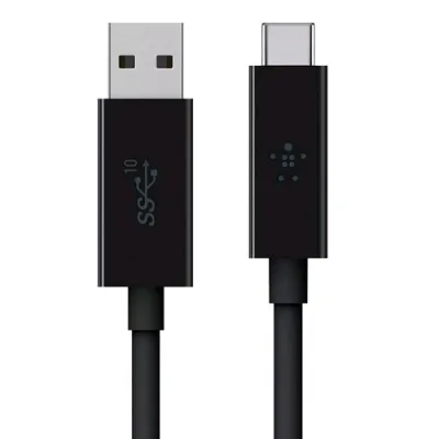Belkin Cavo USB 3.1 da USB-C a USB-A Nero