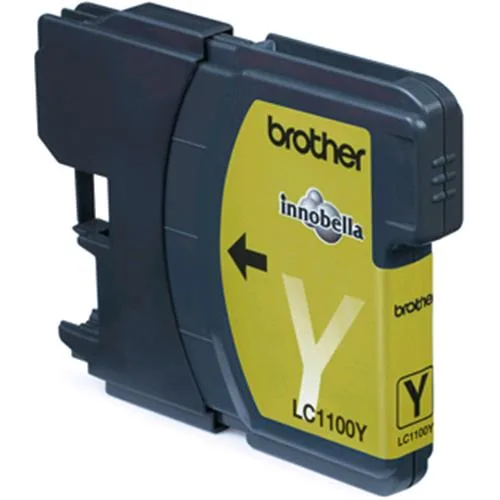 Brother LC-1100Y Cartuccia Giallo per DCP385C/585CW/MFC490CW/790CW/990CW/5490CN/5890CN/6490CW/DCP6690CW 325 Pag