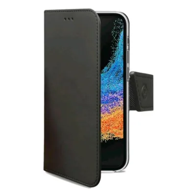 Celly Samsung Galaxy Xcover 6 Pro/ Galaxy Xcover 6 Pro Enterprise Edition Custodia a Portafoglio in Similpelle Black
