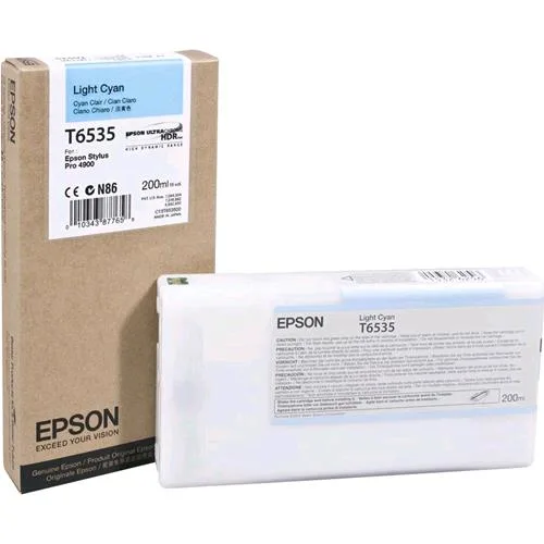 Epson T6535 CARTUCCIA INKJET CIANO CHIARO PER STYLUS PRO 4900 Spectroproofer STYLUS PRO 4900 Std