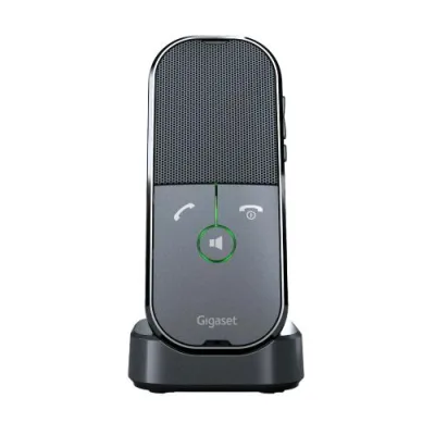 Gigaset Ion H Pro Vivavoce Portatile, USB-C Sensore di Prossimita' Compatibile DECT, HD Audio, Installazione Plug & Play Supporta Windows Linux, Mac Os Nero