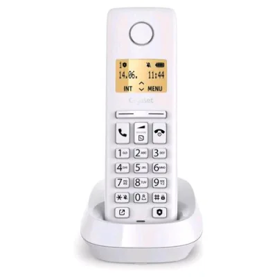 Gigaset Pure 100 Telfono Cordless Eco DECT Funzione Blocco Chiamate da Lista di Blocco Rubrica 50 Contatti Bianco