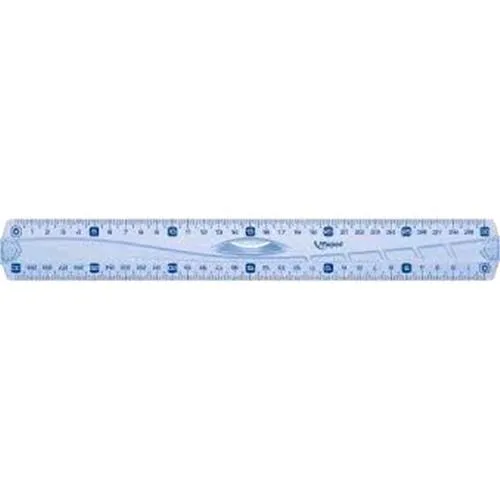 Maped Geometric Righello Triplo Decimetro con Manico in Plastica 30 cm