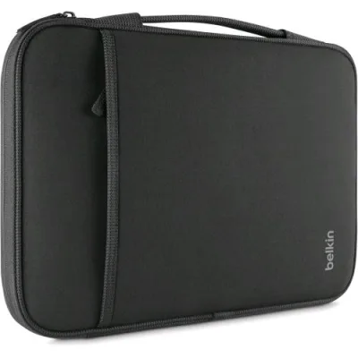 Belkin Custodia/Borsa per MacBook Air da 13" e Altri Dispositivi fino a 14'' Esterno in Neoprene Interno in Felpa Nero