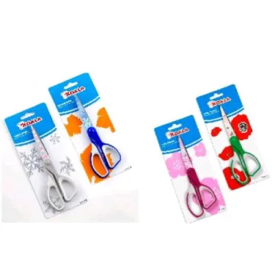 Koala Seasons Forbici in Acciaio 18cm Punta Arrotondata Colori Assortiti