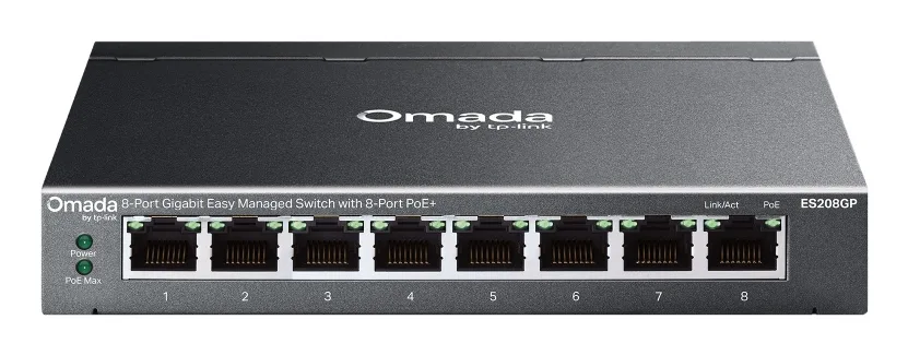SWITCH OMADA 8-PORTGB POE MANAGED 8XGB RJ45P DESKTOP STEEL INTEG SDN