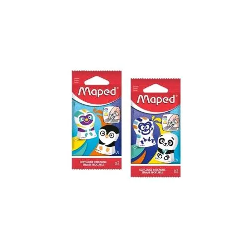 Maped Gomma New Ergo Fun Confezione da 2 pz Forme di Animali