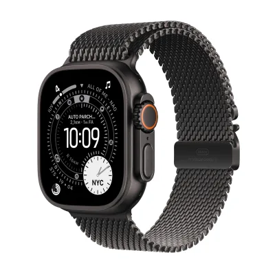 WATCH 49MM ULTRA 3 CELL TITANI NERO LOOP MAGLIA MILANESE NERO MEDIUM