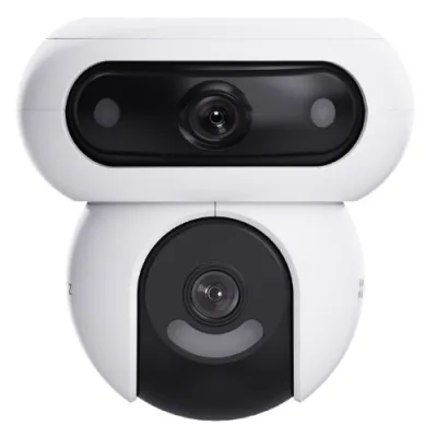 Ezviz H90 Dual 2K 4MPX Telecamera Motorizzata da Esterno a Doppio Obiettivo Wi-Fi Doppia Lente con Visione Notturna a Colori e Audio Bidirezionale