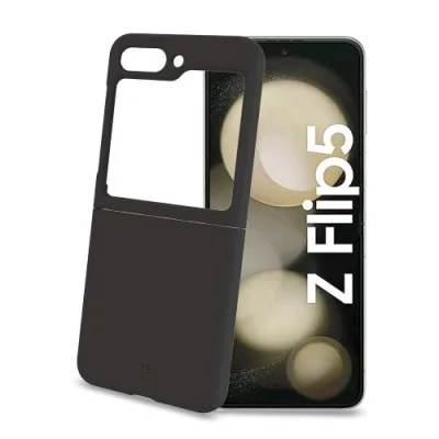 Celly Samsung Galaxy Z FLIP5 Cover in Tpu Soft Touch Black