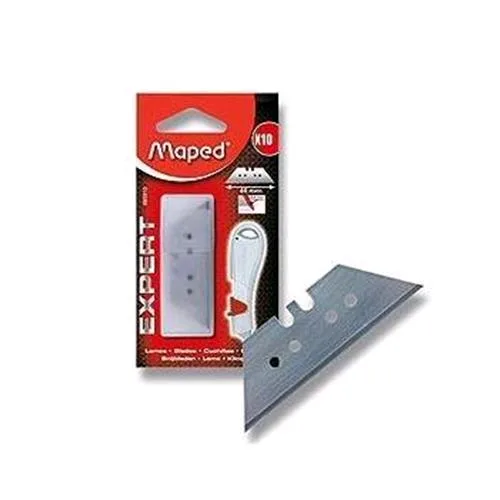 Maped Lame di Ricambio Trapezoidale per Cutter Expert Metal Autorientrante 60mm Conf 10 Lame