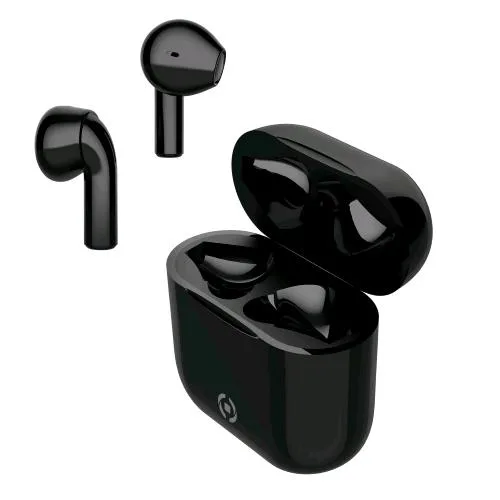 Celly Auricolari Bluetooth con Base di Ricarica Wireless Nero