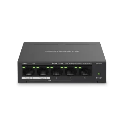 SWITCH DESKTOP MS105GP UNMANGED POE 5P GIGABIT 4 POE+ FINO 65W