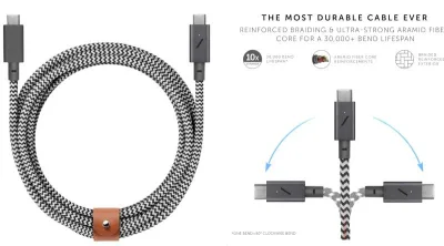 BELT CABLE XL C TO C ZEBRA 3M USB-C TO USB-C