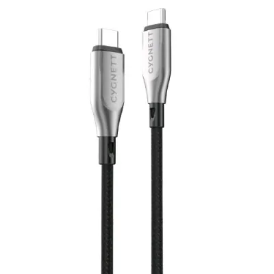 Cygnett Cavo Intrecciato USB-C Maschio-Maschio 1 m Nero
