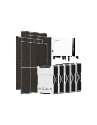 Kit fotovoltaico trifase 5400W inverter 5kW Solis litio 26.1kWh Weco EVO 5k3