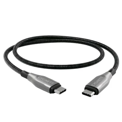 Cygnett Cavo Intrecciato USB-C Maschio-Maschio 2 m Nero