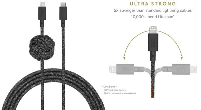 NIGHT CABLE-KV-C-LIGHTNING-COSMOSBL USB-C TO LIGHTNING