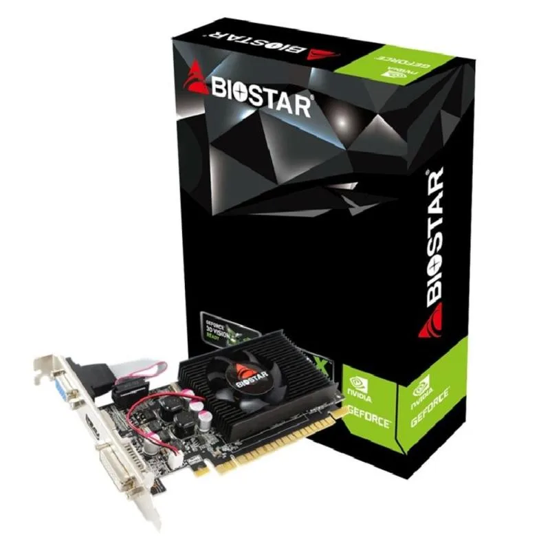 Biostar Nvidia Geforce GT610 2GB DDR3 D3 LP VGA DVI HDMI PCI Express x16 2.0 64BIT
