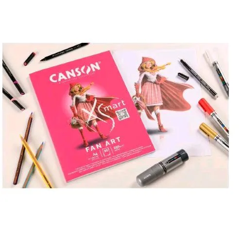 Canson Album da Disegno 20 Fogli 250 g A4 Bianco Conf 5 Pz.