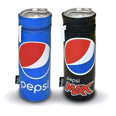 Maped Pepsi Astuccio in Gomma 1 Zip Portamatite e Pennarelli Colori Assortiti 1 pz