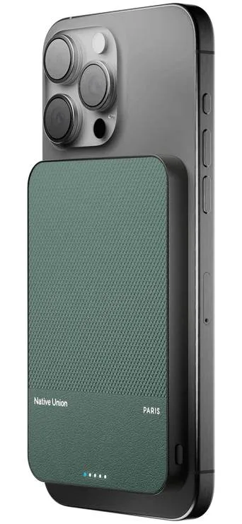 POWER BANK 5000MAH RE CLASSIC GREEN USB-C NATIVE UN MAGSAFE SLATEGREEN