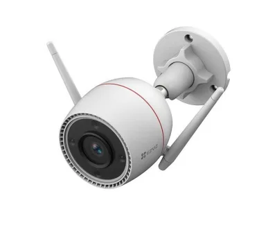 Ezviz H3C Telecamera Smart Home IP Wi-Fi 2K da Esterno Active Defense con Luce e Sirena 2MP Inteligenza Artificiale Visione Notturna a Colori IP67 Slot Schede Microsd Bianco