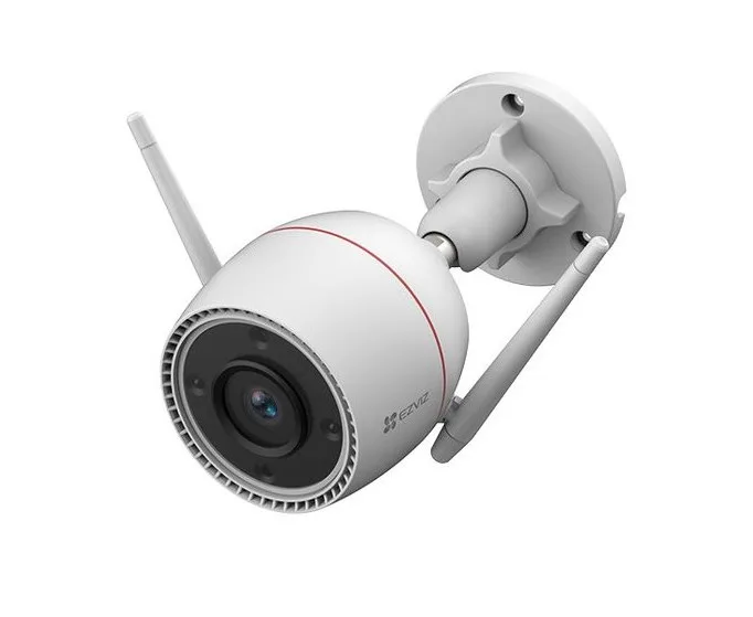 Ezviz H3C Telecamera Smart Home IP Wi-Fi 2K da Esterno Active Defense con Luce e Sirena 2MP Inteligenza Artificiale Visione Notturna a Colori IP67 Slot Schede Microsd Bianco