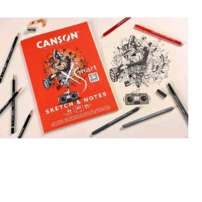 Canson Album da Disegno 50 Fogli 90 g A4 Bianco Conf 5 Pz.
