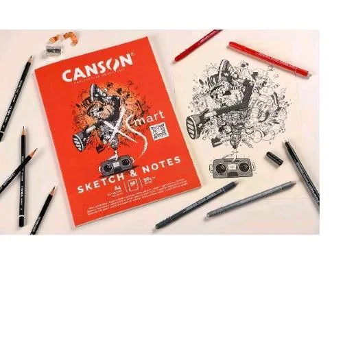 Canson Album da Disegno 50 Fogli 90 g A4 Bianco Conf 5 Pz.
