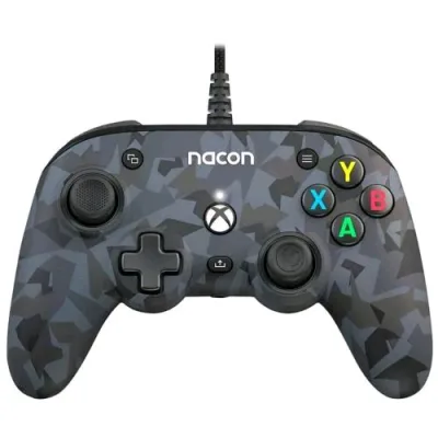 Nacon Pro Compact Xbox Serie x Controller Wired Licenza Ufficiale Xbox Camo Grey