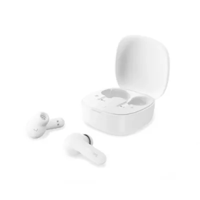 Philips TAT2200WT Auricolari True Wireless Bluetooth Piccoli 4 Microfoni Cancellazione del Rumore IPX4 Custodia Ricaricabile Tascabile Bianco