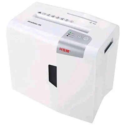 HSM Shredstar X5 Distruggidocumenti a Frammento Cestino 12l Capacita' 5 Fogli Colore Bianco/Silver