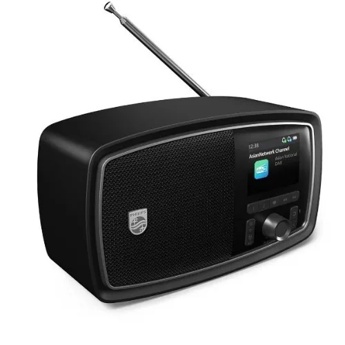 Philips TAV2000DB Janet Radio FM/Dab+ Bluetooth 5.4 Jack Design Retro Anni 50 40 Preselezioni Nero