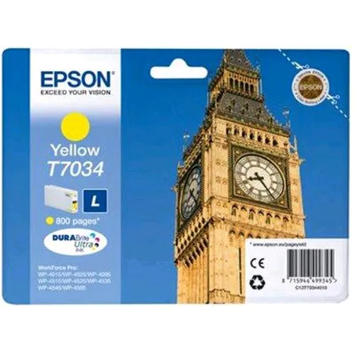 Epson T7034 Cartuccia Inkjet Giallo per WP4015 WP4025 WP4095 WP4515 WP4525 WP4535 WP4545 WP4595