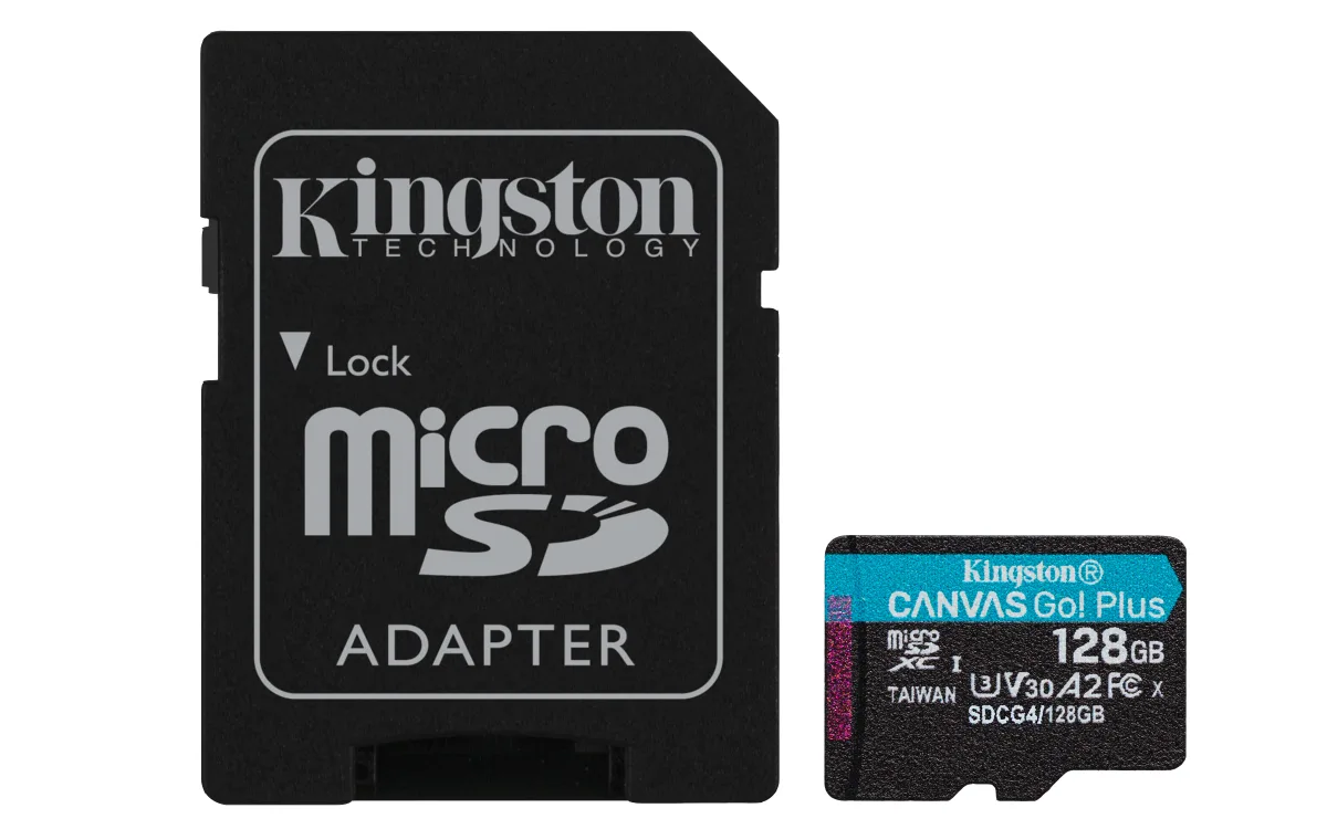SD MICRO 128GB CL10 UHS-I CON ADATT 200MB/S LET.160MB/S SCRIT.KINGSTON