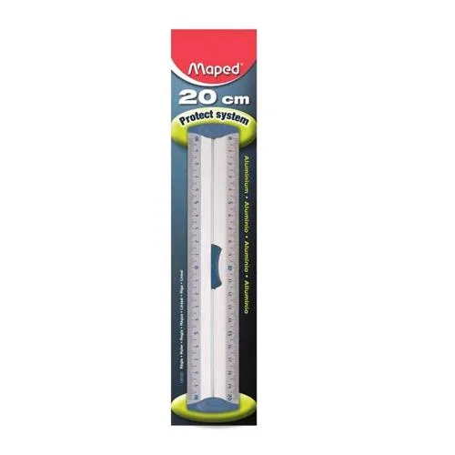Maped Righello Doppio Decimetro in Alluminio 20 cm