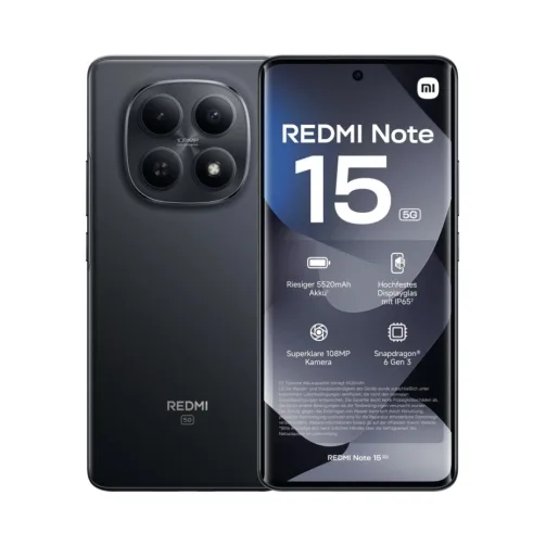 Xiaomi Redmi Note 15 5G Dual SIM 6.77" Octa Core 256GB RAM 8GB 5G Italia Black