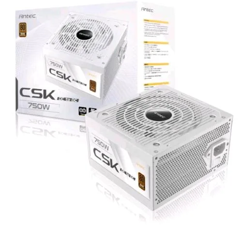 Antec CSK-750DC Alimentantore 750 W 80 Plus Bronze PFC Attivo Pcie 5.1 ATX Bianco