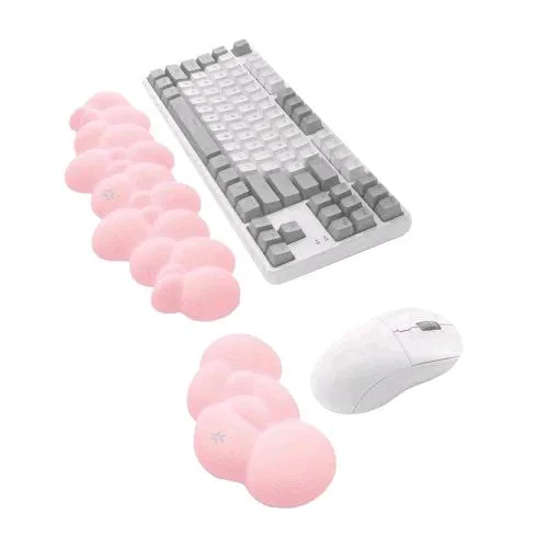 Celly Set di Poggiapolsi a Forma di Nuvola per Scrivania a Forma di Nuvola Rosa