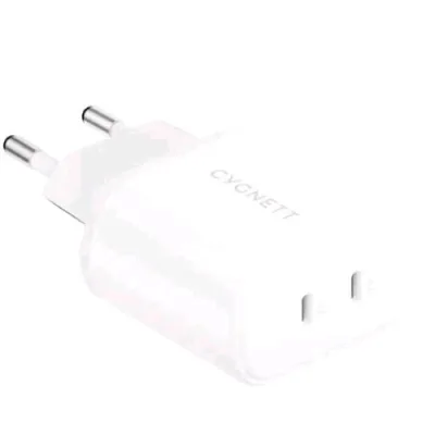 Cygnett Powerplus Caricabatterie da Rete 35 W 2 x USB-C Bianco