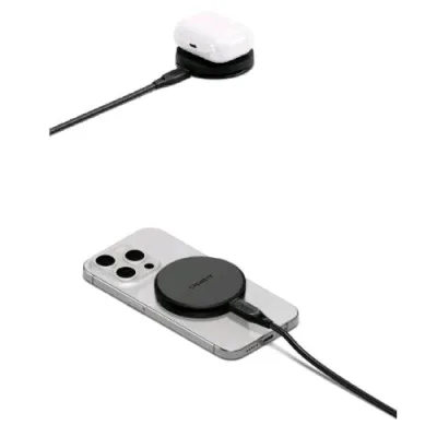 Cygnett QI2 Chargepuck Caricabatterie Wireless QI2 da 15 W USB-C Nero