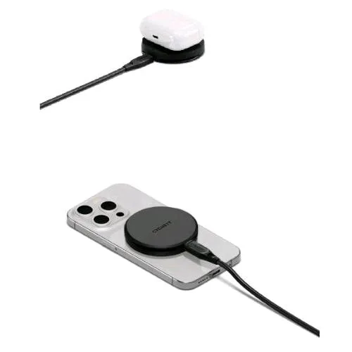 Cygnett QI2 Chargepuck Caricabatterie Wireless QI2 da 15 W USB-C Nero
