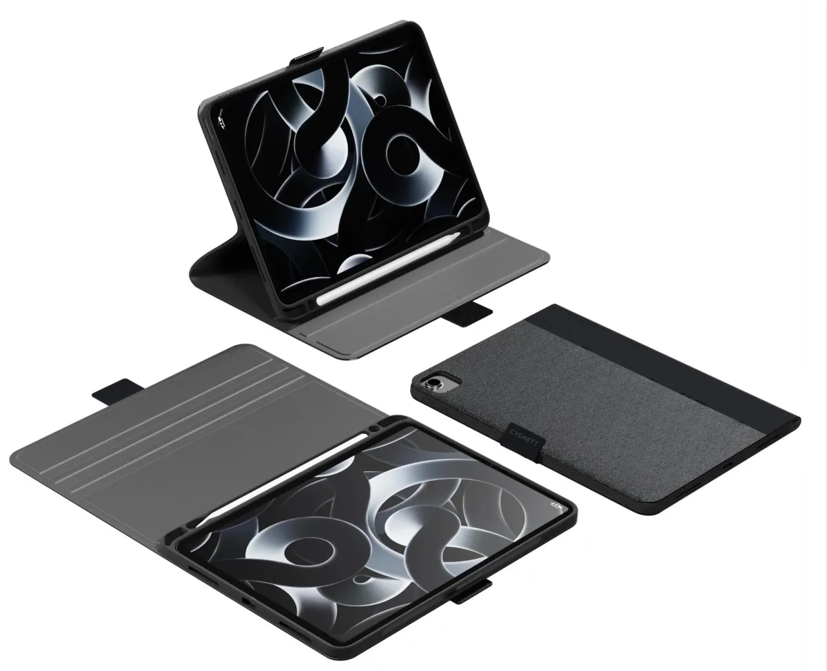 CUSTODIA IPAD AIR 13 2026 BLACK WHIT HOLDER CYGNETT PRO 12.9 (2022)