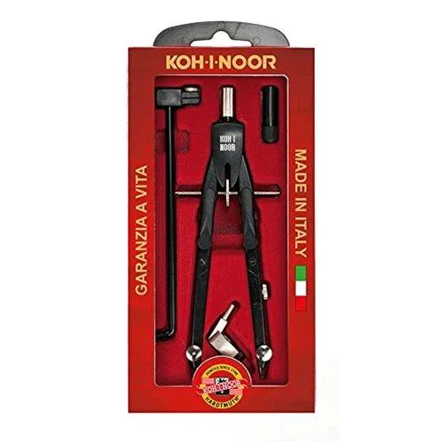 KOH-I-NOOR Compasso con Balaustrone Project Black+ 3 Accessori