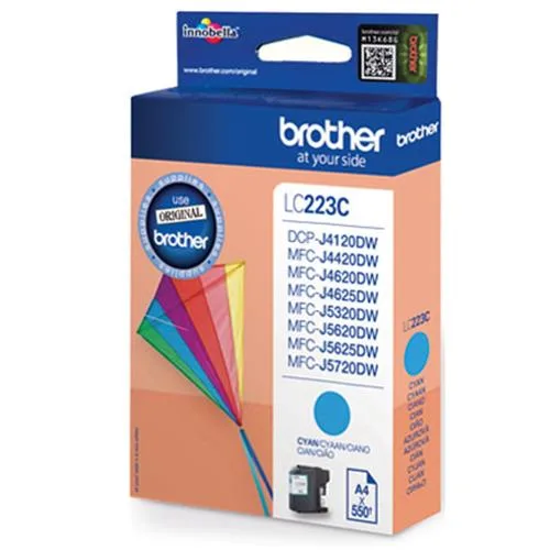 Brother LC-223C Cartuccia 550PG Ciano