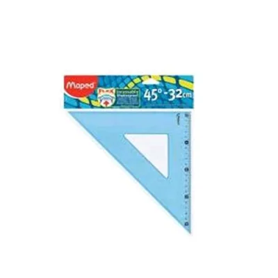 Maped Squadra di Plastica Infrangibile 45° 32 cm