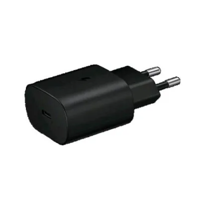 Samsung GP-PTU021SOABQ Caricabatterie da Rete Travel Adapter USB-C 25W Black in Confezione Bulk