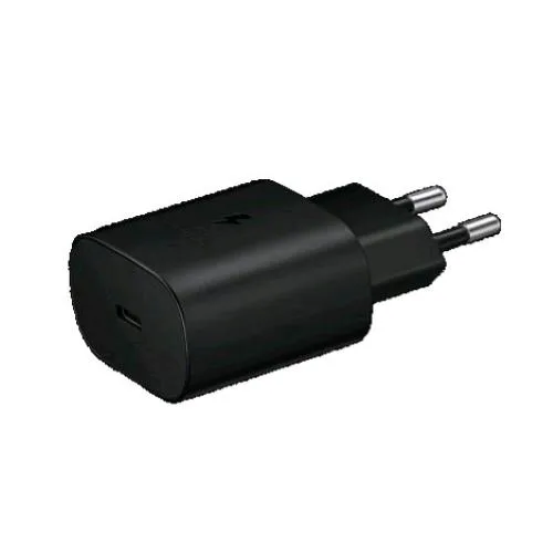 Samsung GP-PTU021SOABQ Caricabatterie da Rete Travel Adapter USB-C 25W Black in Confezione Bulk